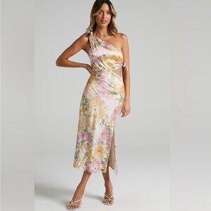 Showpo Floral One-Shoulder Dress